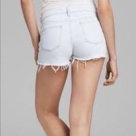 J Brand Cut Off Shorts Addicted Light Wash Denim Raw Hem 25 - Picture 2 of 8